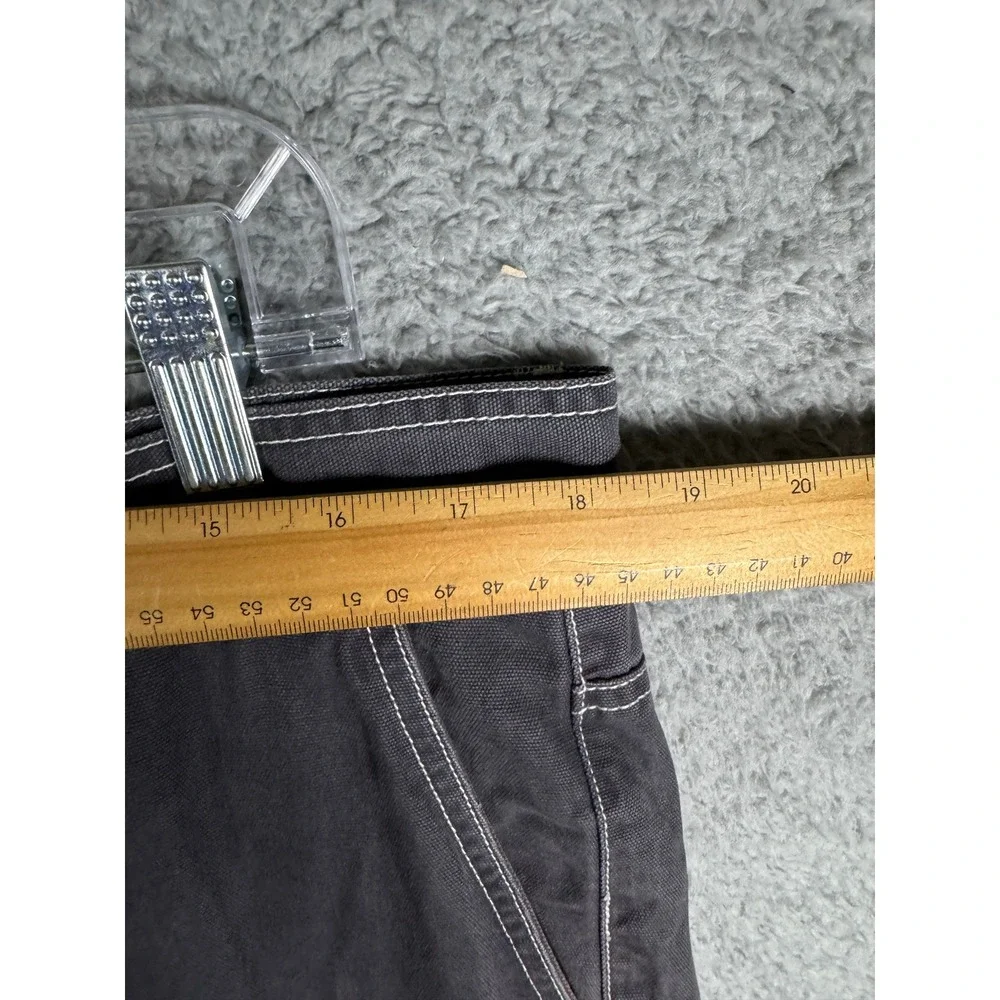 Y2K Quiksilver Tridagger Men Baggy Fit Carpenter Pants 36 Faded Gray Skate 2000s